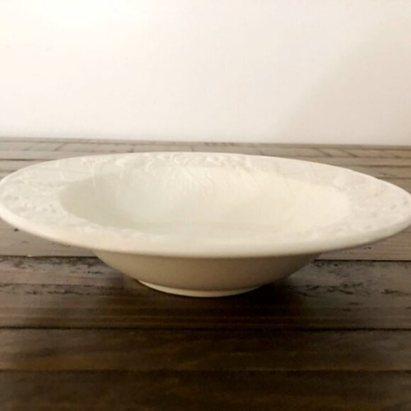 Mikasa English Countryside White Rimmed Fruit Berry Dessert Bowls Set Of 2 - Picture 4 of 6